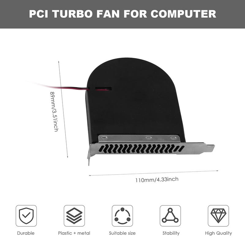 Mini System PCI Slot Blower CPU Case DC Cooling Fan New Cooling Fans PCI For Computer