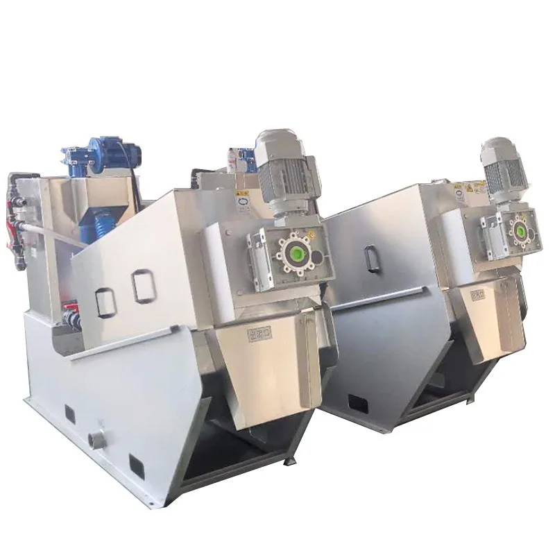 Stacked screw sludge dewatering machine, food sewage stacked sludge dewatering machine, fully automatic dry and wet separatioge