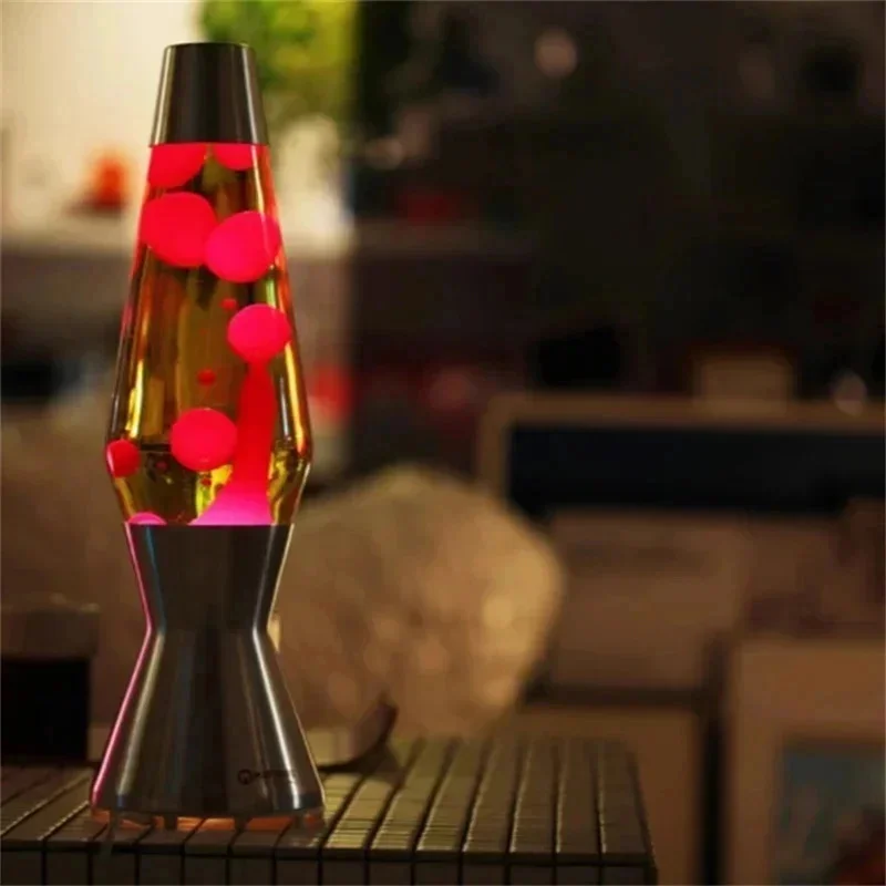 Lava Lamp Volcano Cone Bottle Floating Jellyfish Night Light Romantic Home Decor For Bedroom Kids Teen Gifts Halloween Christmas