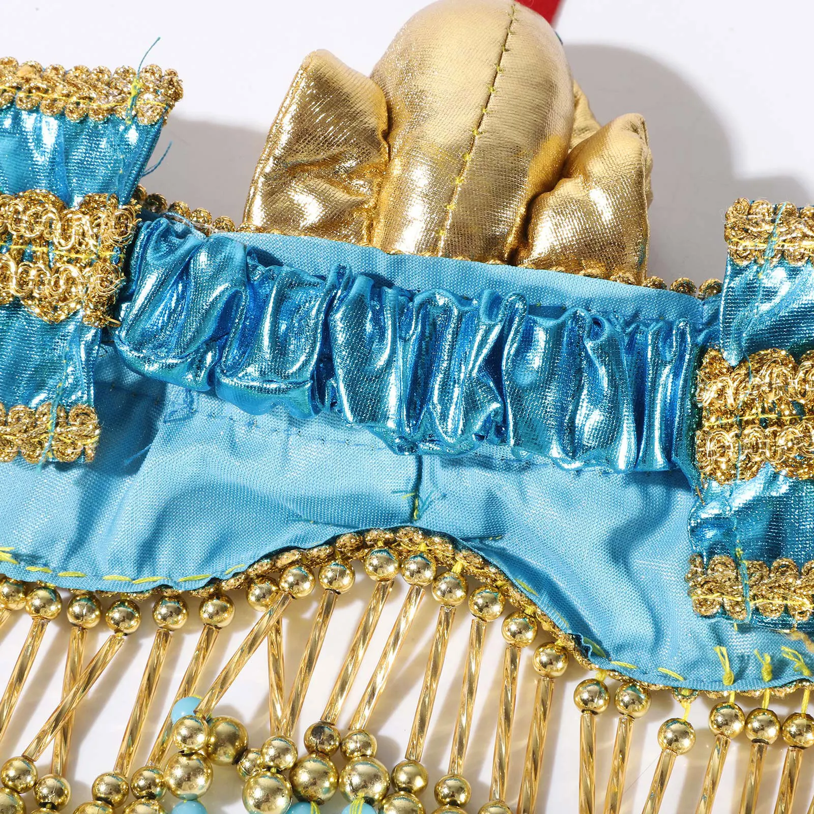 Women Halloween Ancient Egypt Cleopatra Cosplay Headwear Elapid Beads Sequins Chain Tassels Headdress Egyptian Accessories