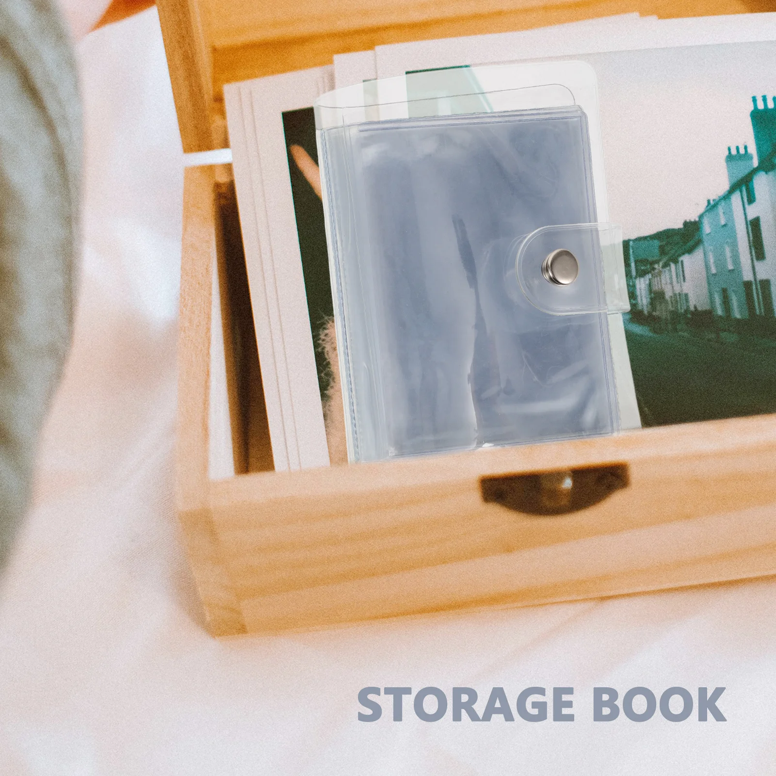 Compact 3-Inch PVC Mini Photo Album Postcard Holder Travel Card Collection Book Portable Photocard Binder Business Card Book