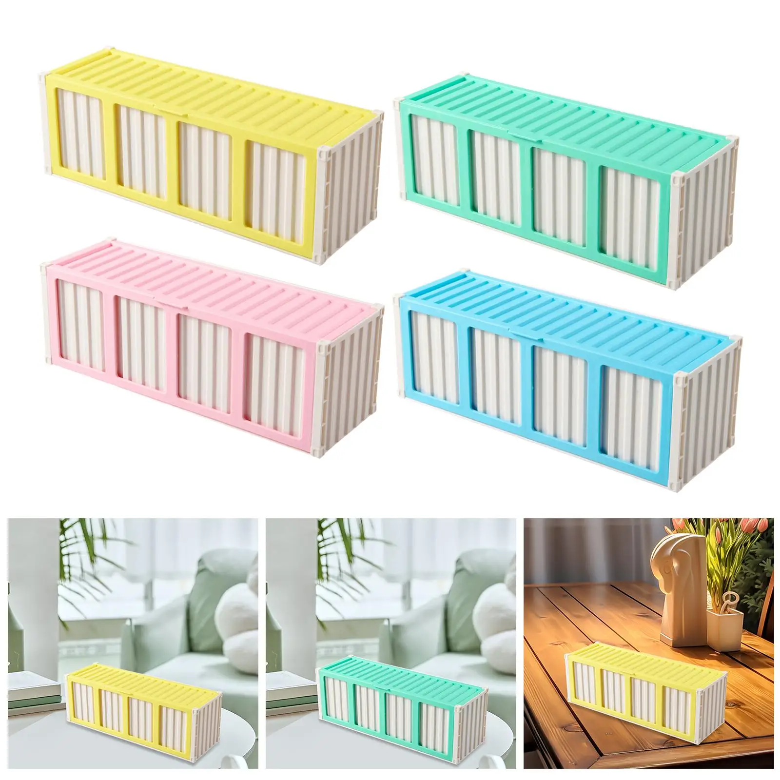 

Trading Card Storage Box Stackable Supplies Dustproof Fashion Holder Organizer for Countertop Home Gift Desktop Children's Day