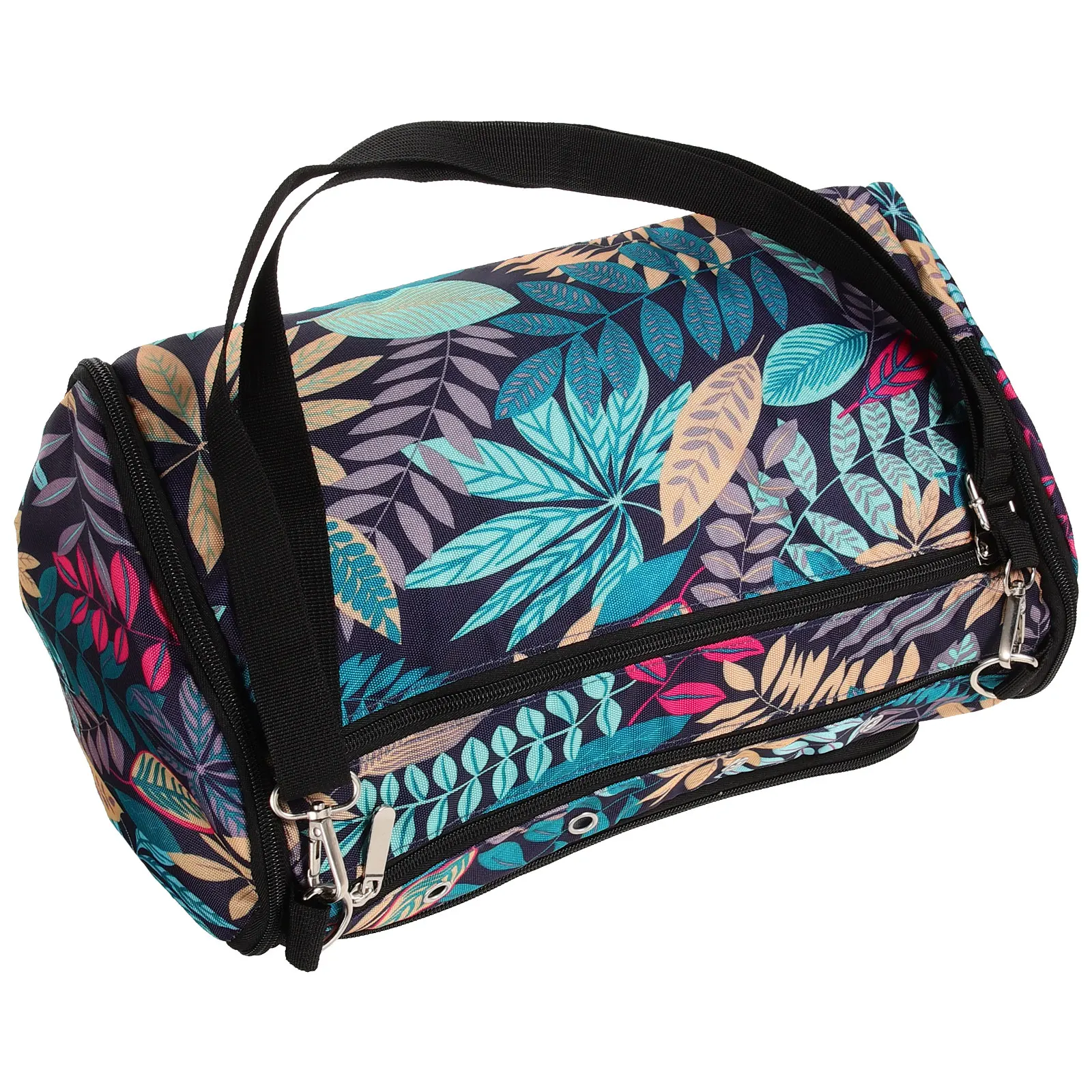 

Portable Crochet Hook Bag Lightweight Yarn Storage Organizer Double Layer Zipper Sewing Accessories Travel Case