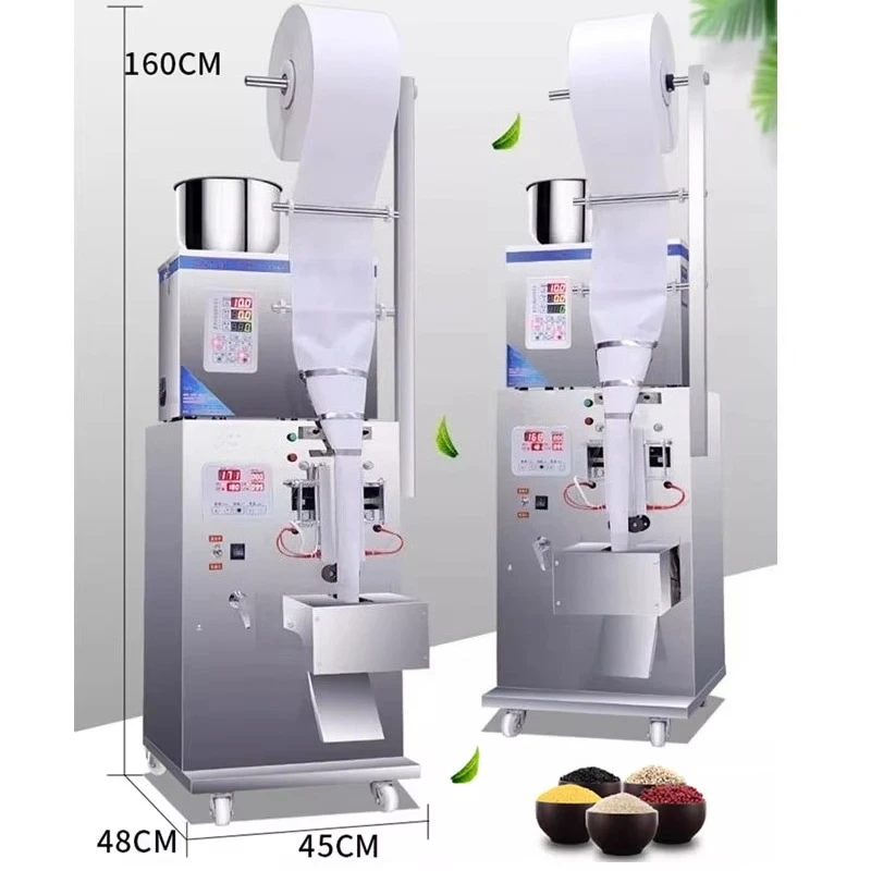 Automatic Tea Bag Packaging Machine, Quantitative Filling Sealer for Tea, Granule, Powder, Medicinal Herbs and Seeds