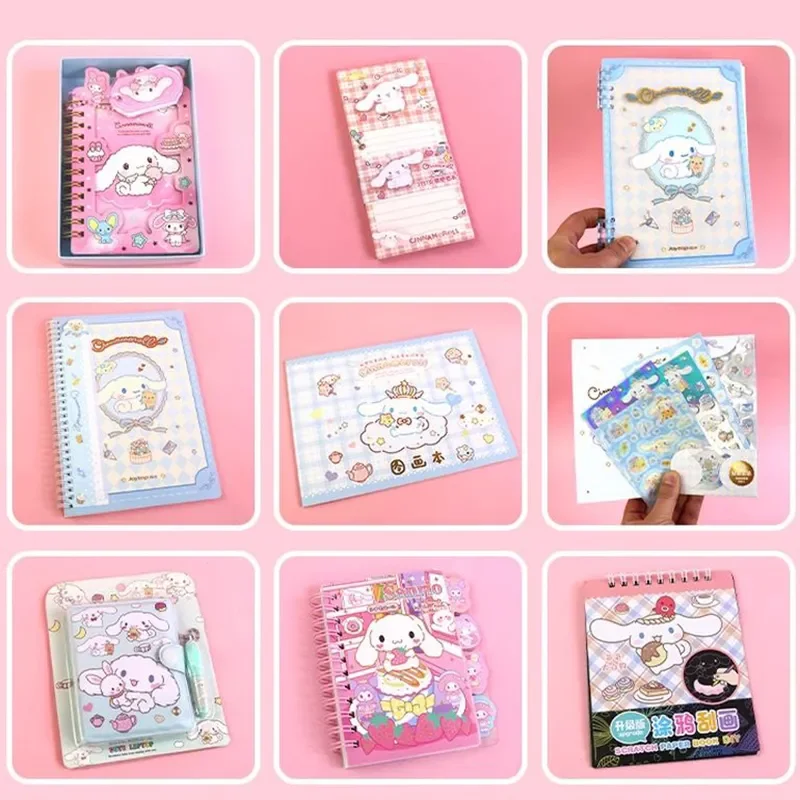 Imagem -06 - Sanrio Deluxe Stationery Conjunto para Estudantes Material Escolar Pacote de Presente Kawaii Melody Kuromi Cinnamoroll Pompompurin