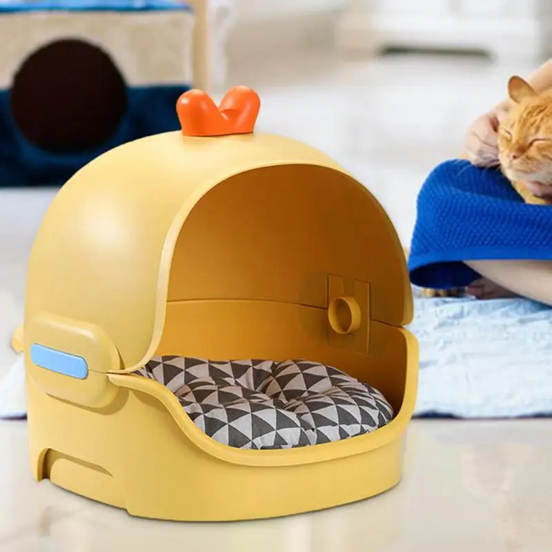 Cat Houses For Indoor Cats Semi Closed Warm Cave Nest Cat Bed House Waterproof Small Kitten House Pets Beds and Mats Products