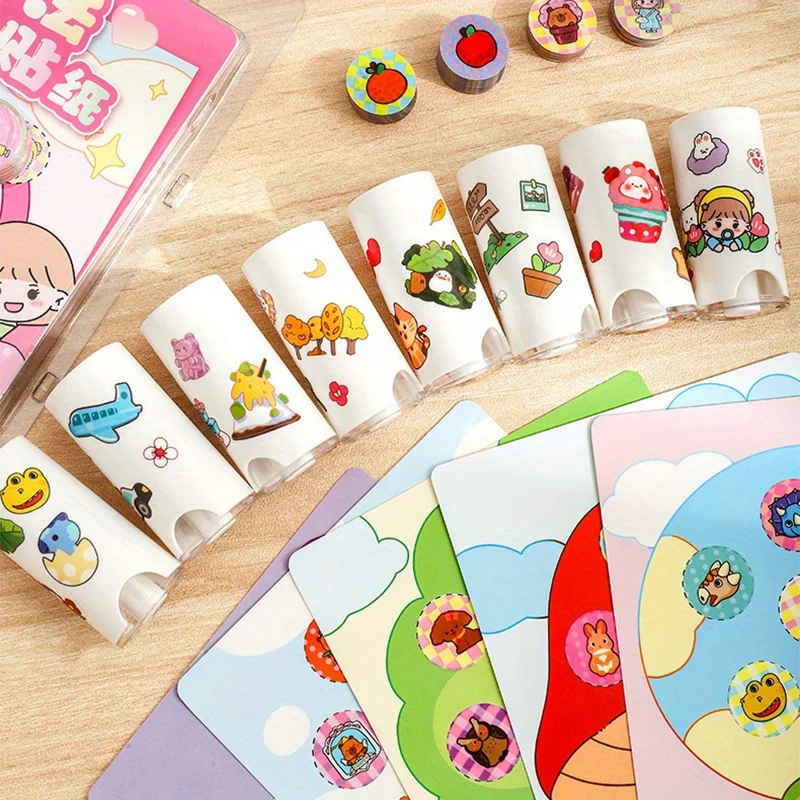 مجموعة واحدة من طوابع المكافآت للأطفال، وطوابع الألعاب، وملصقات ملونة مقاومة للماء بدون خياطة لمكاتب الكتب المدرسية