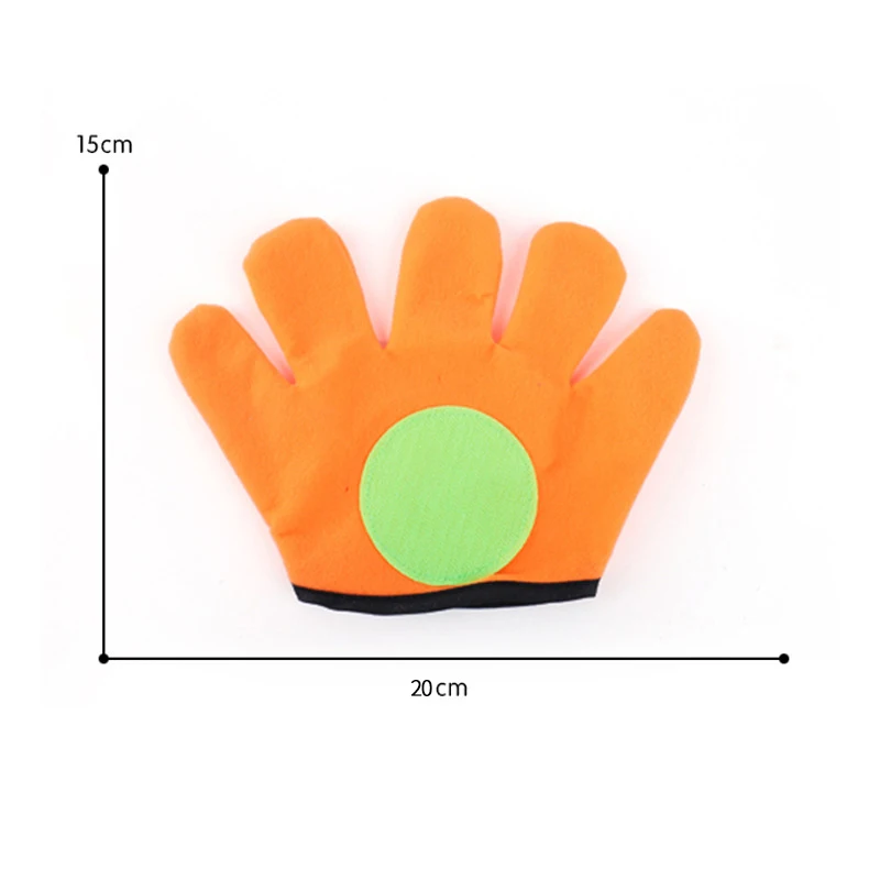 1Set Gloves Sticky Ball Outdoor Sports Game Throw Catch Balls Toy Gloves Set Sticky Mitts Catch Balls Playing Toys