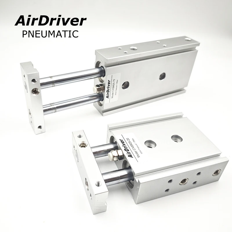 CXS Series Double Piston Pneumatic Cylinder Dual Rod Cylinder with Guide Function Suitable for Pick & Place Applications.