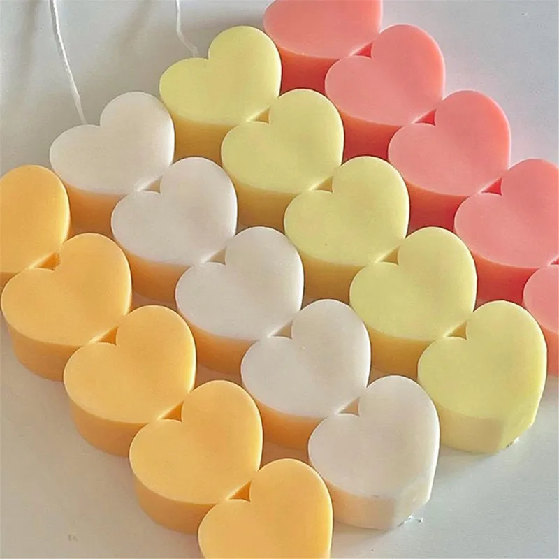 Long Strip love Candle Silicone Mold Scented Candle Resin Mold Handmade Romantic Wedding Party Dinner Art Candle Home Decoration