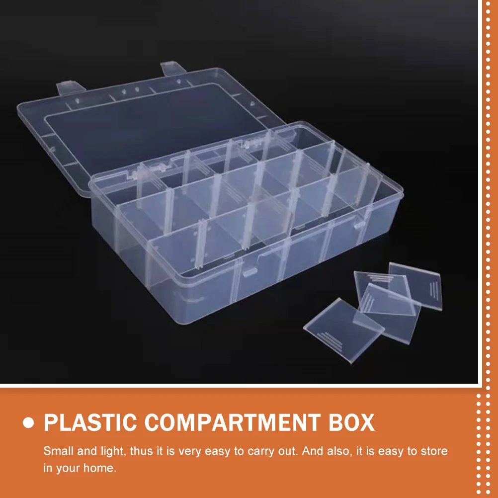 

5pcs Storage Box Small Parts Organizer Plastic Multi Section Tool Container ABS Material Portable Home Use