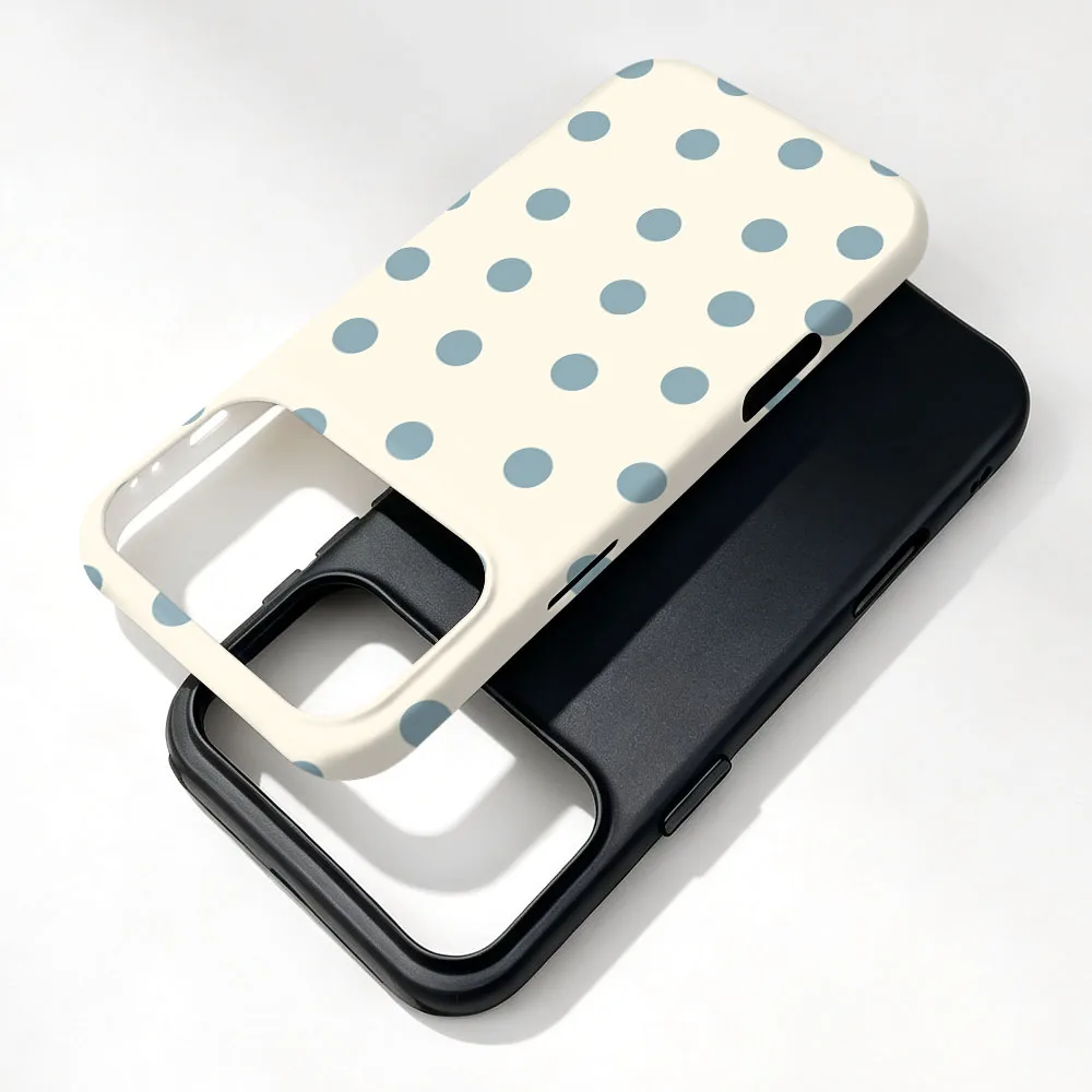 Magnetic Phone Case For Oneplus 13T 13S 13R 12 15R 15 15T 12R ACE 5 2V 3V 6 6T Pro Funy Polka Dot 2 in 1 Film Shell Cover - view 4
