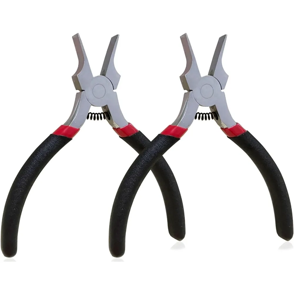 5 Inch Toothless Flat Nose Pliers, Smooth Jaw Mini Flat Mouth Plier for Jewelry Making, Electronic Repair DIY Handcraft