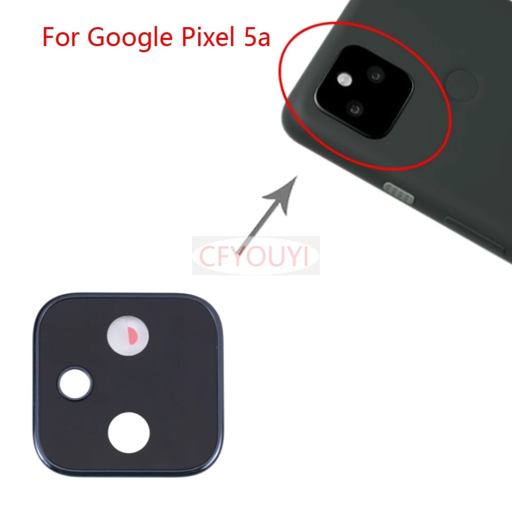 For Google Pixel 5A Rear Camera Lens Cover With Glass Lens Replacement Part