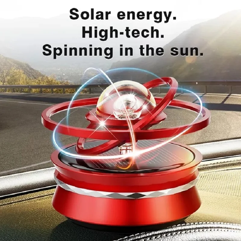 

Interstellar Suspension Double Ring Fascinating Maglev Aroma Diffuser Solar Power Car Aromatherapy Air Freshener