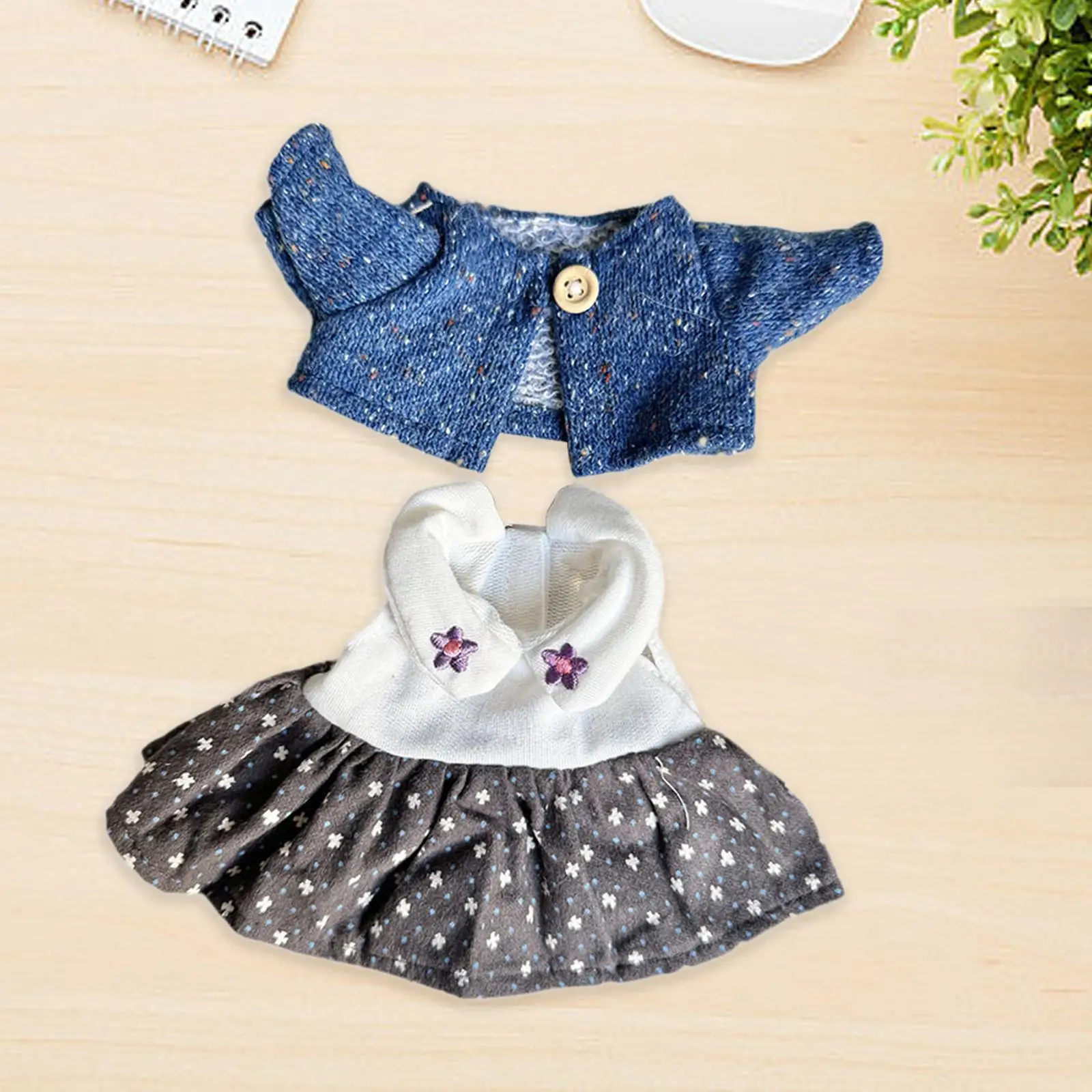 

Doll Clothes for 20cm Doll Dress and Sweater DIY Photo Props
