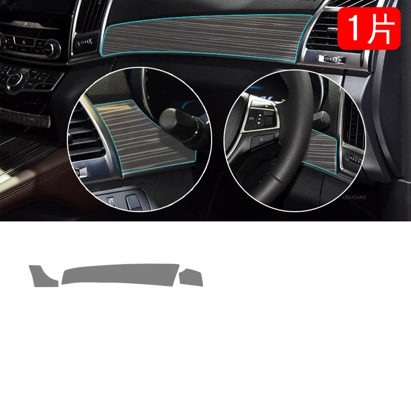 TPU for Haval H9 2020-2022 Transparent Protective Film Car Interior Sticker Central Control Screen Gear Door Air Dashboard Panel