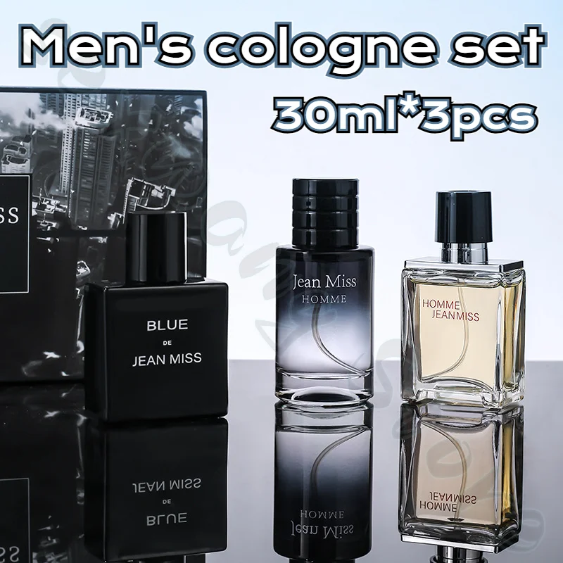 Men's Cologne Set Azure Perfume Wild Wild Set Fresh Long-lasting Fragrance Vietnamese Perfume 30ml*3pcs