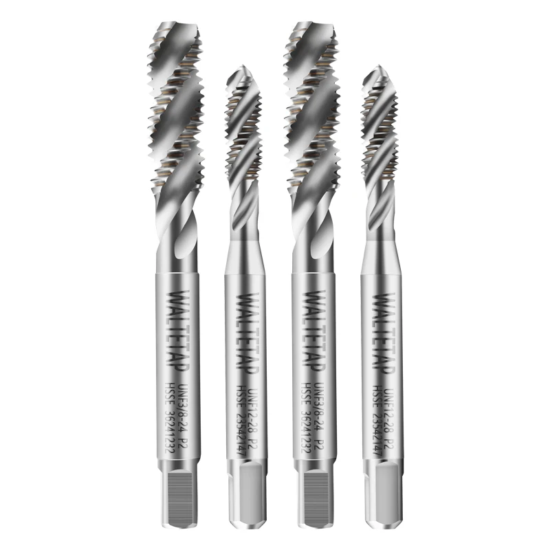 HSSE-M35 دوامة مخدد الحنفية UNF 10-32 12-28 1/4 5/16 3/8 7/16 1/2 5/8 3/4 UNS 10-36 12-32 10-48 آلة المسمار غرامة الموضوع الصنابير #6