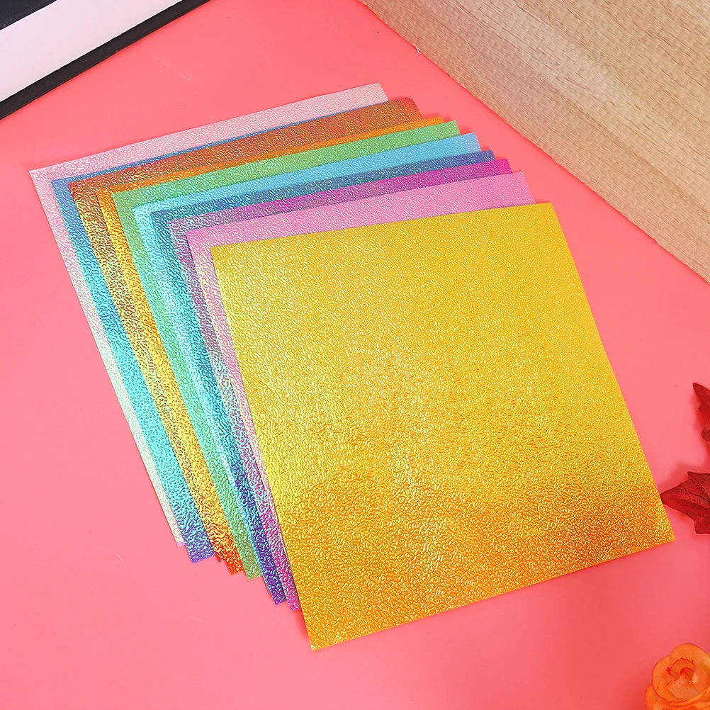 

150Pcs Glitter Folding Paper Premium Quality DIY Craft Sheets for Kids Hands-on Learning Color Recognition Art Making School