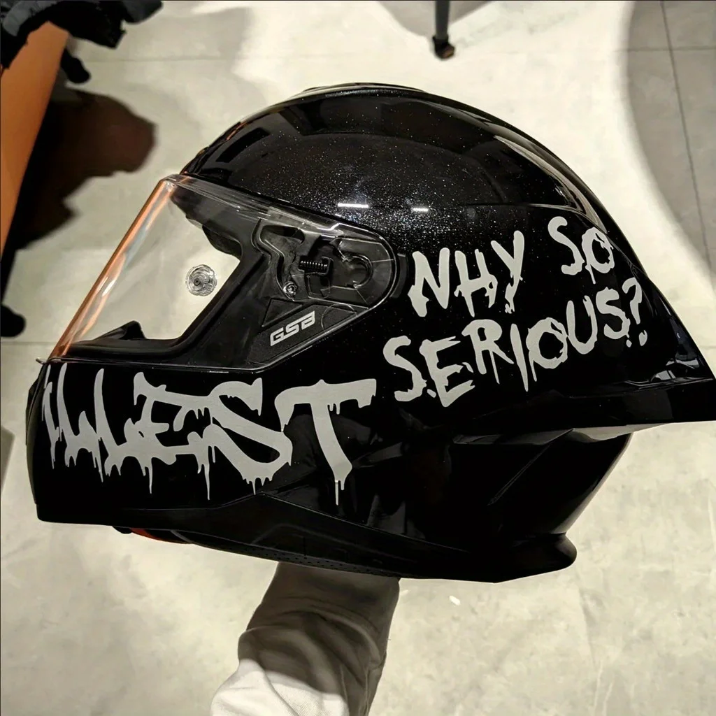 illest Graffiti Helmet Stickers Motorcycle Stickers Accessories Motorcycle Helmet Waterproof Sunscreen Decorative Stickers