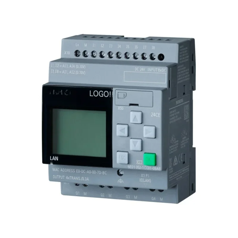 For LOGO! 230RCE,logic Module, Display PS/I/O: 115V/230V/relay, 6ED1 052, 6ED1052-1FB08-0BA1, 6ED10521FB080BA1 Brand New Genuine