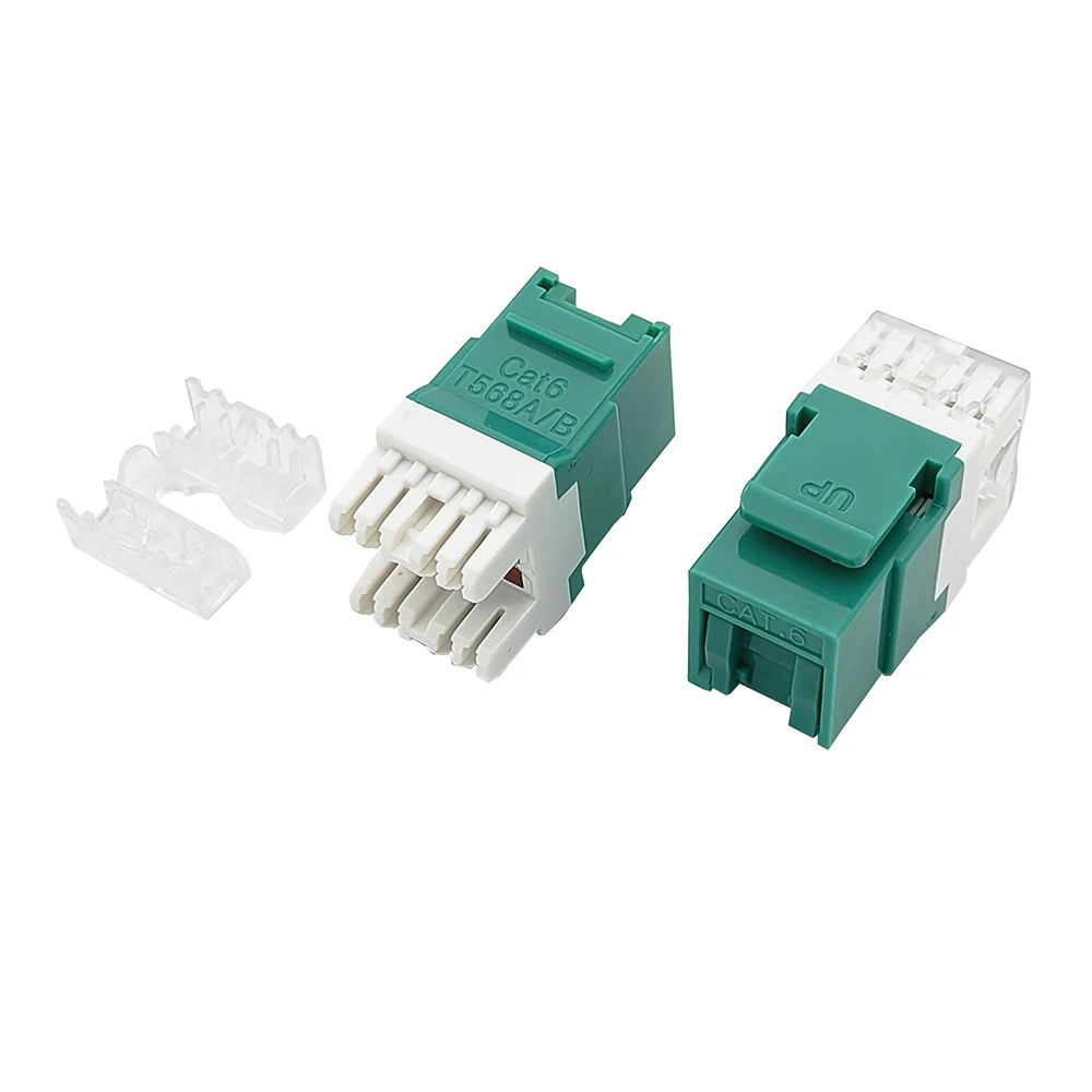 

5PCS Cat6 RJ45 Keystone Jacks Slim Profile For Ethernet Wall Jack Punch Down