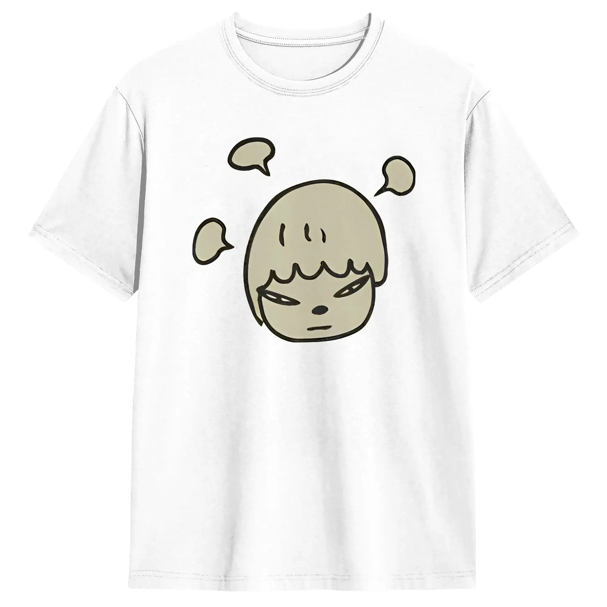 Yoshitomo Nara- T Shirt  Harajuku T-Shirts Short-Sleeved Aesthetic Tshirt Summer 100 Cotton Oversize Top Tees