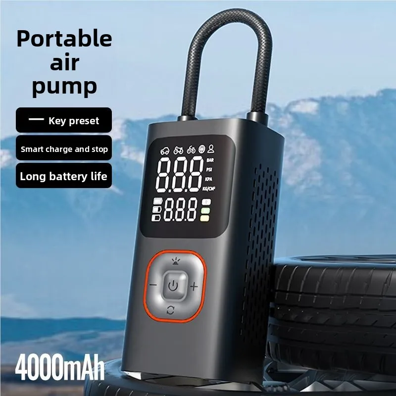 

Беспроводной автомобильный воздушный насос Автомобильный воздушный насос Беспроводной электромобильный шин Портативный ручной воздушный насос