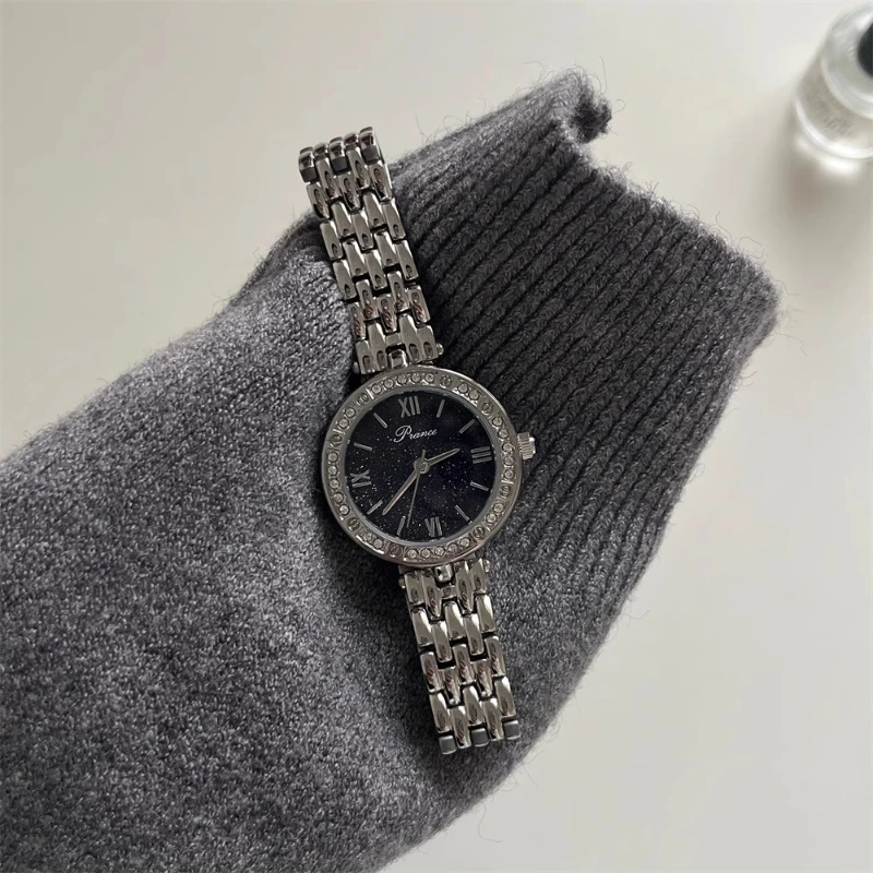 2025 waterproof quartz watch birthday gift niche light luxury fashion classic trend women's watch elegant and simple