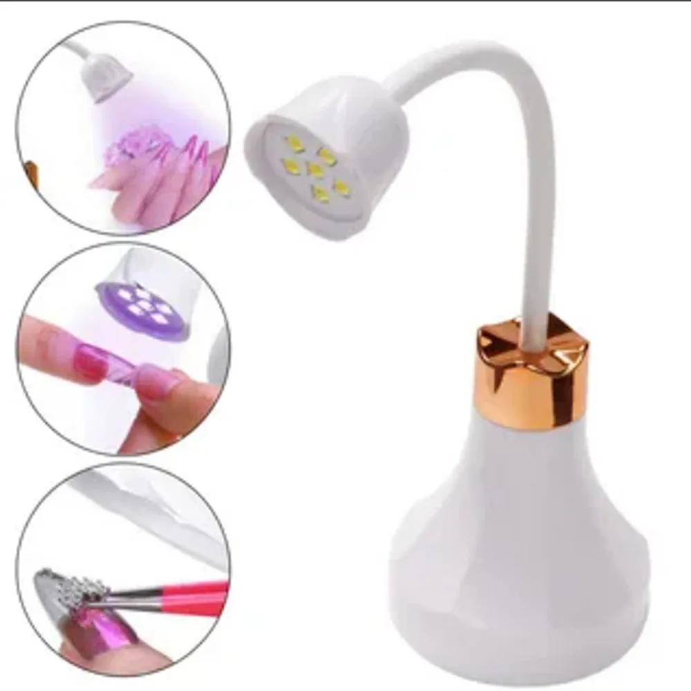 Portable Mini Nail Drying Machine Handheld Nail Beauty Light Plug-in/Rechargeable Nail Dryer UV LED Lamp For DIY Nail Art Tool