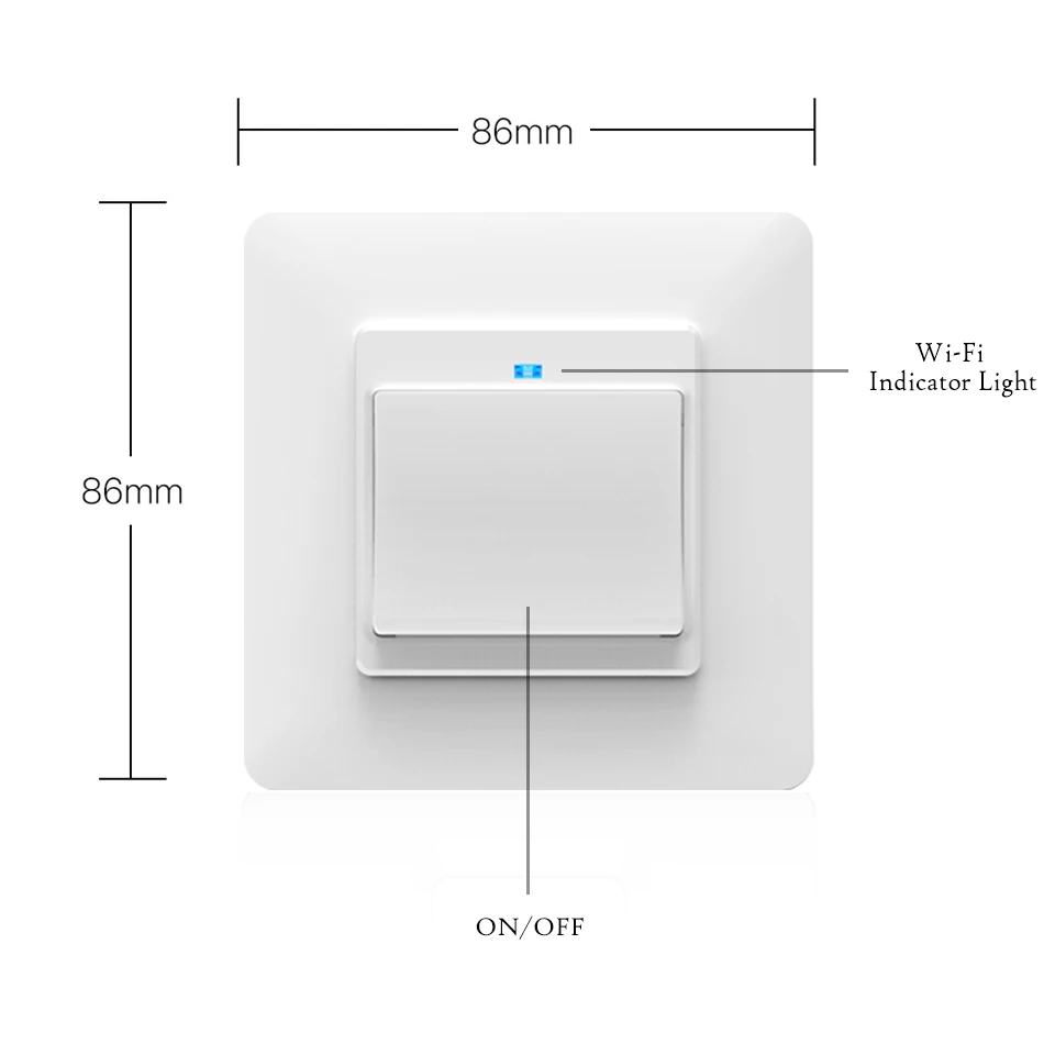 Interruptor de pared y enchufe inteligente con Wifi para el hogar, Pulsador y toma de corriente inteligente para control remoto, para Smart Life,