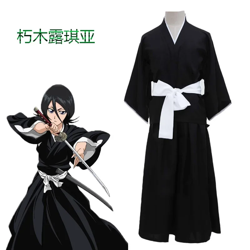 

Bleach Kurosaki Ichigo/Kuchiki Rukia / Toushiro Toushirou Die Pa Cosplay Kostuum Outfits Zwart Pak Halloween Party Kleding