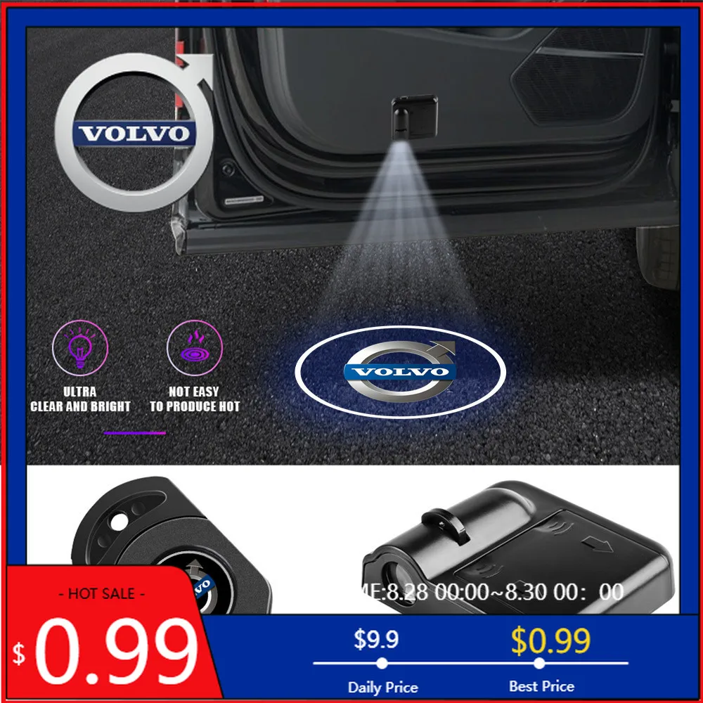 

Новинка 2026: Горячая продажа! Чехлы на руль для Volvo (1/2 шт.), беспроводные проекторы-эмблемы для дверей автомобиля (подсветка) для Volvo XC40, XC90, V40, V90