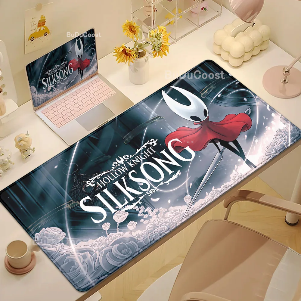 

HD Printing Cool Hollow Knight Silksong Mouse Pad Table Mats Computer Mousepad Company Big Desk Mat XXL Large PC Gamer Mousepads