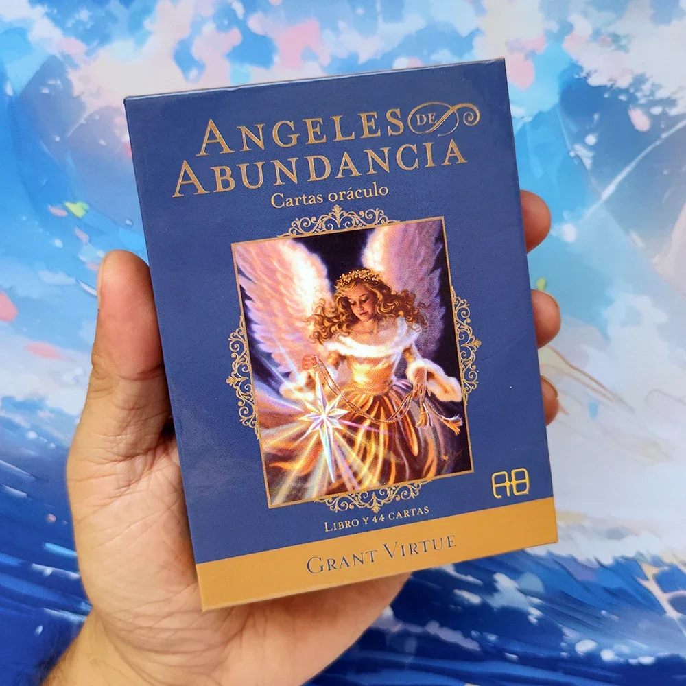 NEW 12x8.7CM Spanish Version  Angels Of Abundance Oracle Cards   Spanish Oracle with Keywords 44-card deck