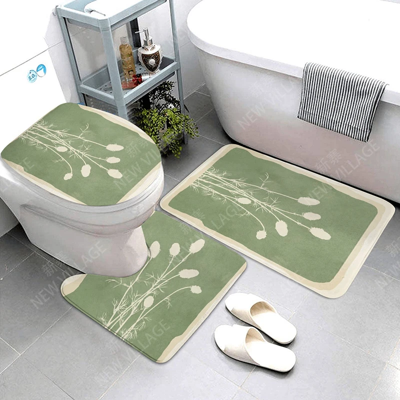 Anti-slip Bath Mat Bathroom Small Rug Shower Mat Decorative Absorbent Foot Mat Entrance Bathtub toilet rug Morandi Nordic Modern