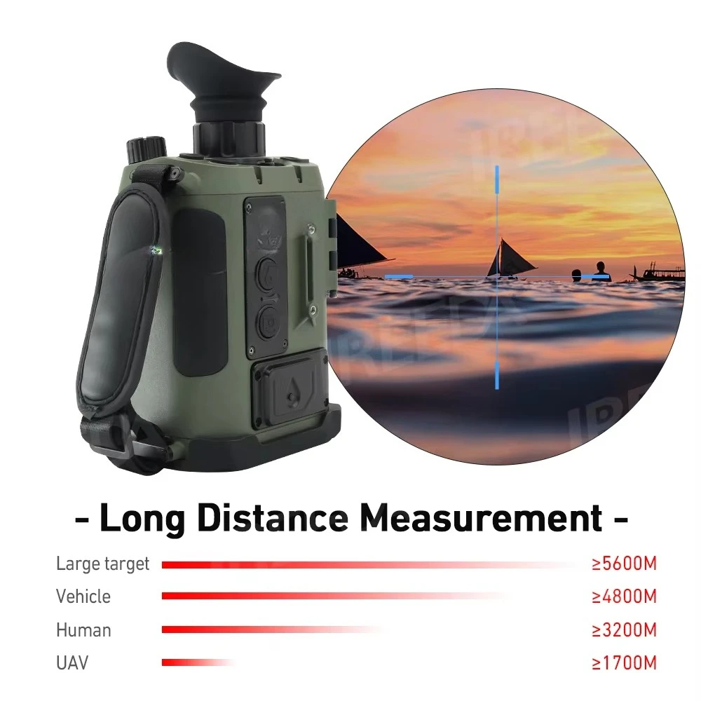 Rechargeable rangefinder for hunting and golf slope scanning and normal measurement