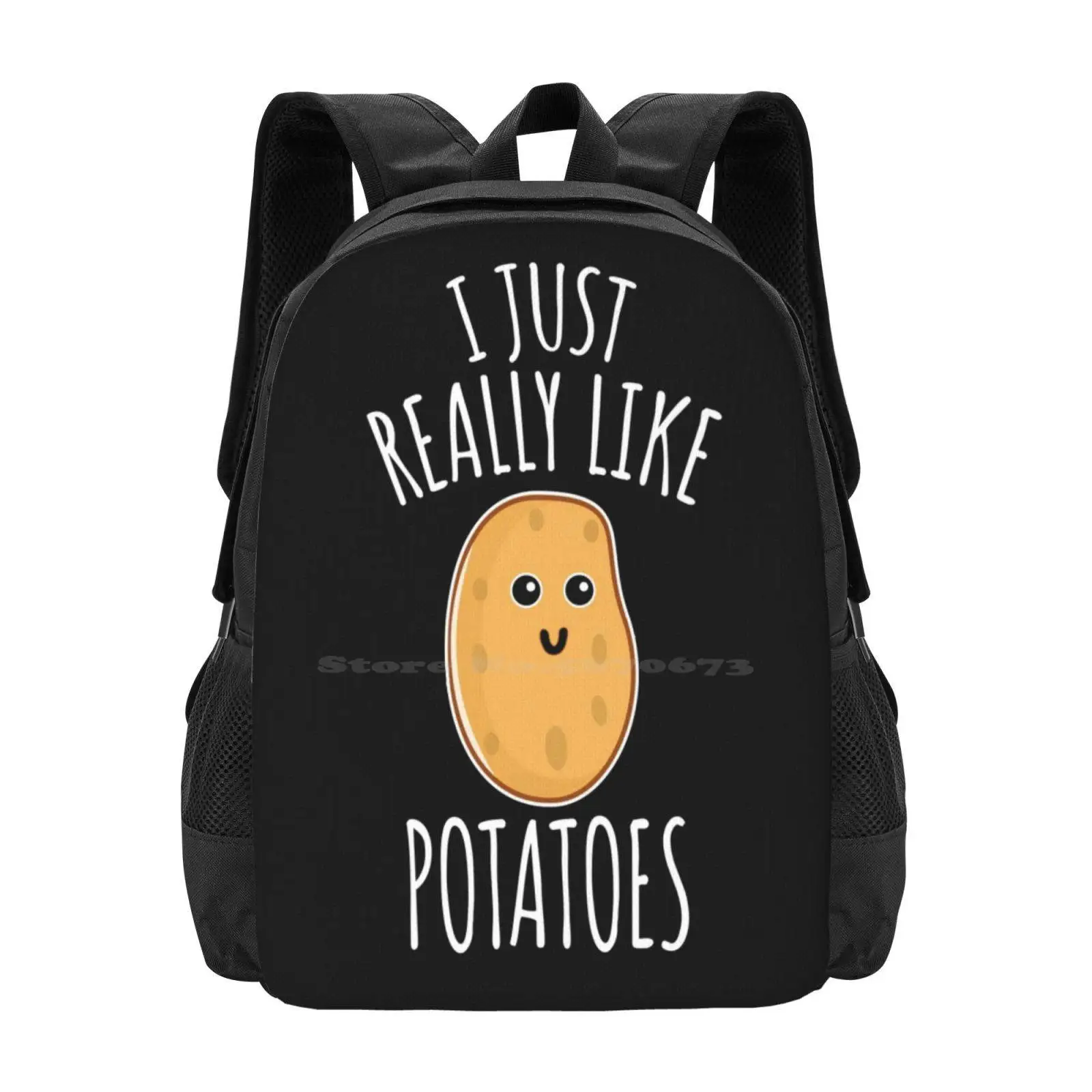 

I Just Really Like Potatoes - Funny Potato Gift Hot Sale Backpack Fashion Bags Couch Potato Lazy Carbs I Am A Potato I Love