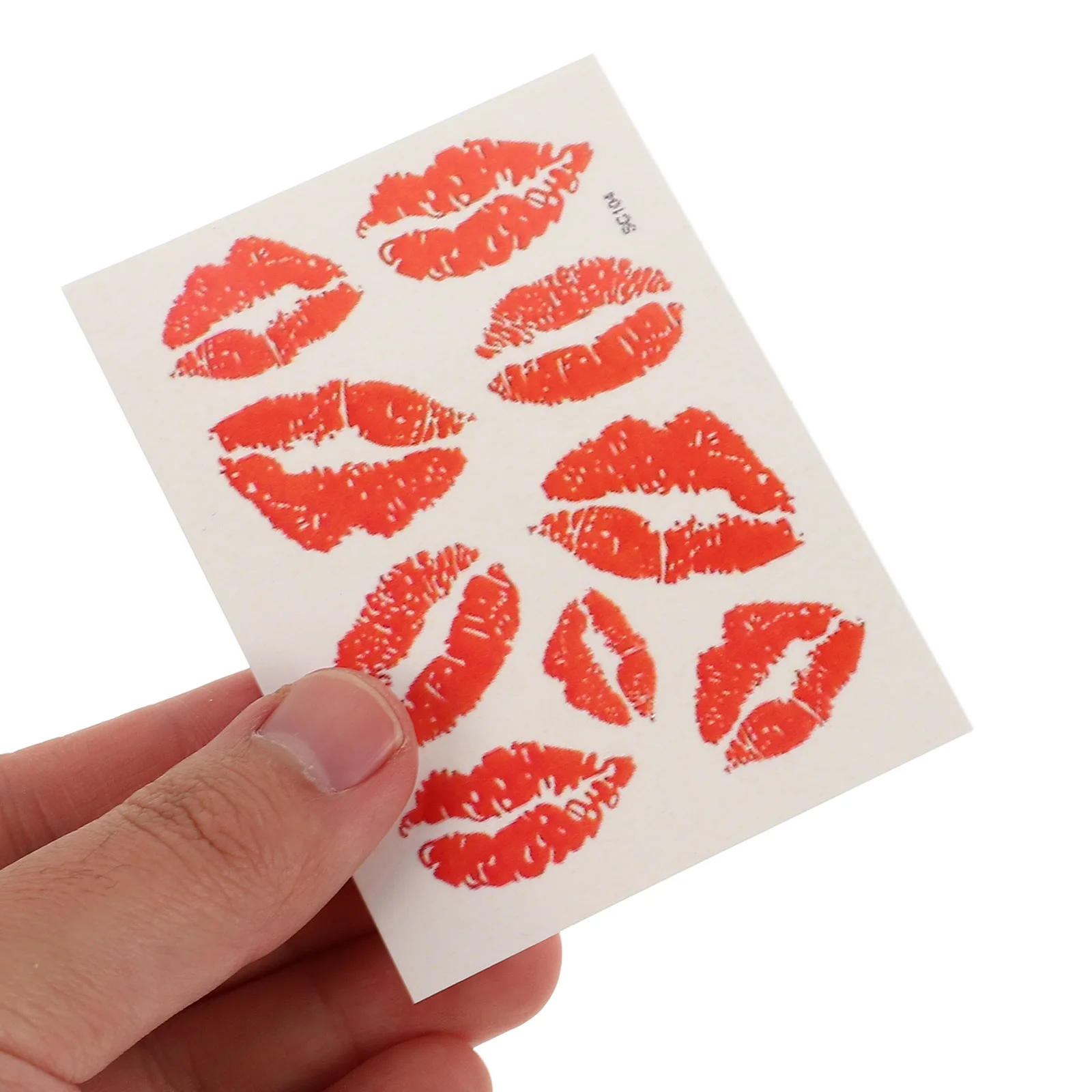 6 قطع من ملصقات الوشم المؤقت المقاومة للماء، ملصقات تزيين الوجه والرقبة والذراع الآمنة وغير السامة #3