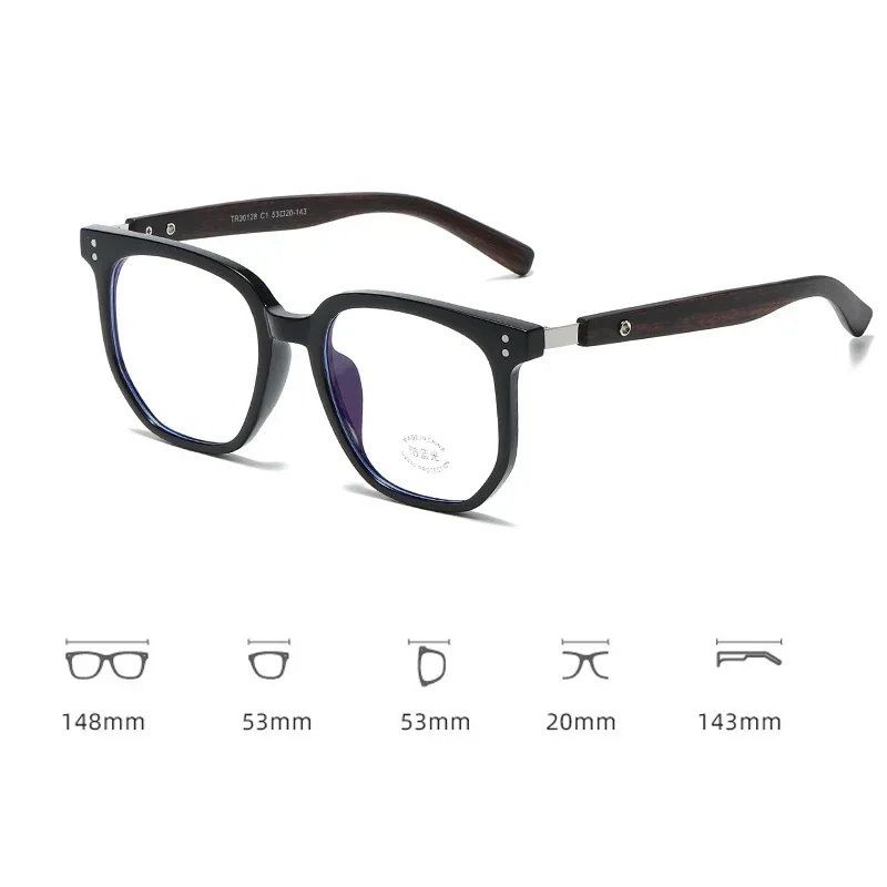 New Fashion Finished Myopia Glasses Vintage Anti Blue Light Blocking Eyewear Men Women Luxury Minus Diopter Eyeglasses 0 To -4.0