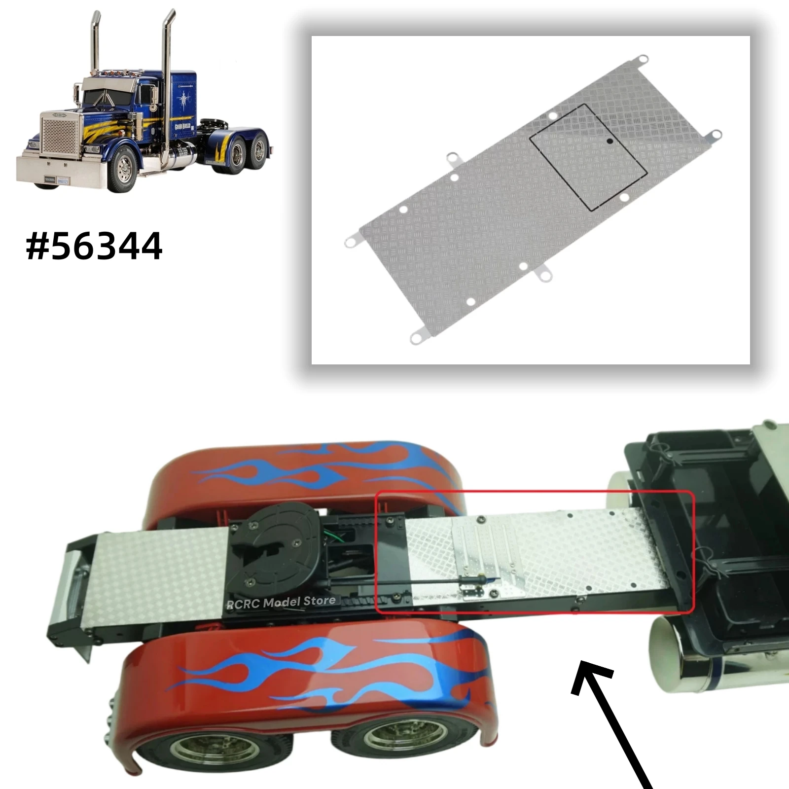 Rc Hobby Grade Truck - Scale Model Truck Chassis Cover Plate