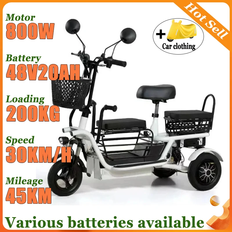 Small Household Elderly Electric Tricycle Miss Parent-child Flowing Portable fold Disabled Mobility Scooter With Basket Leisure