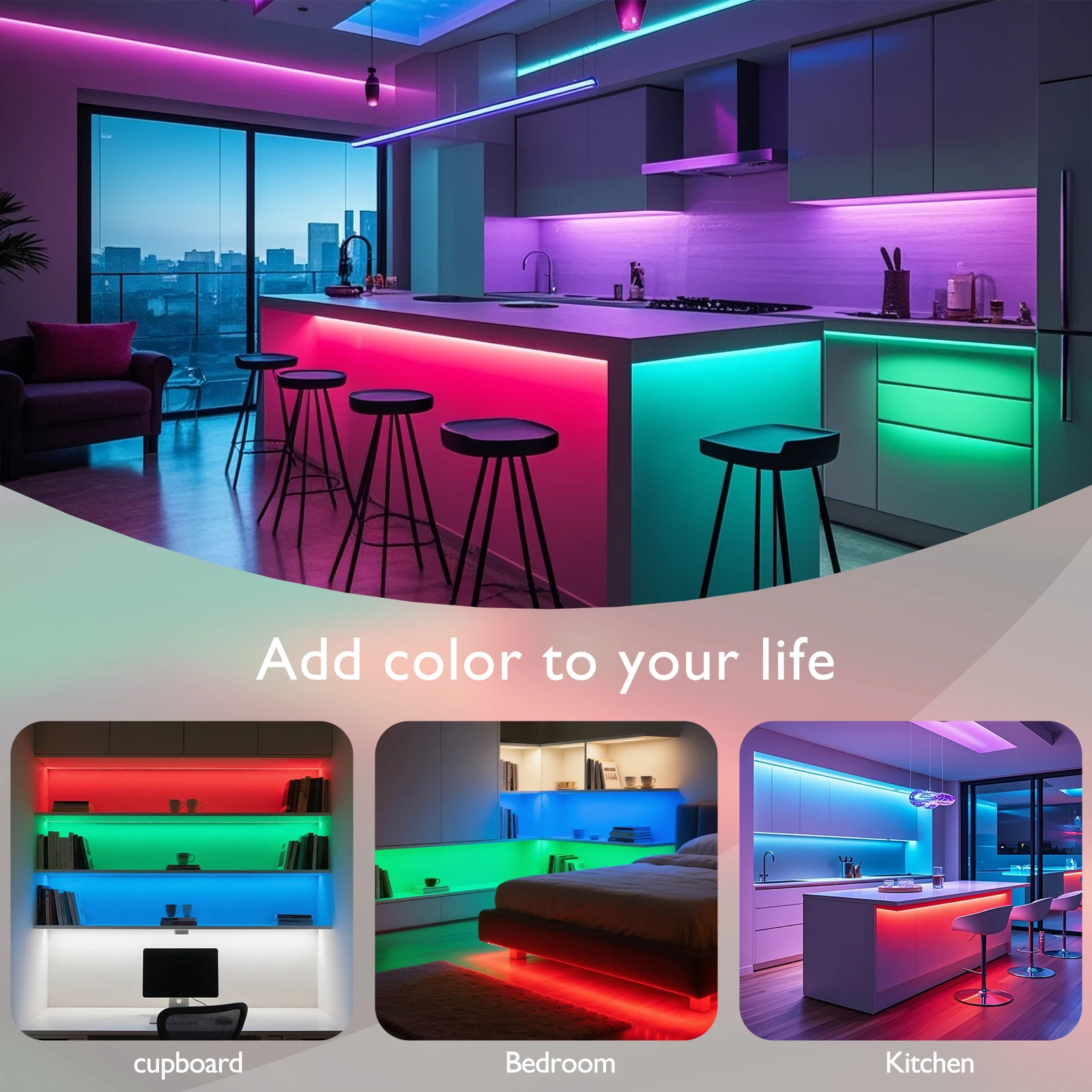 12V 24V 5M LED Strip Light RGBW RGBWW 4 Colors In 1 Chip Flexible LED Tape SMD 5050 108 120Leds/m Ribbon Rope Light Home Decor