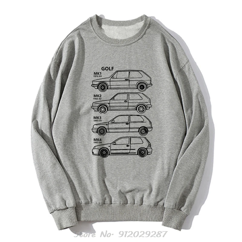 Germany Classic Car Golfer Mk1 - Mk4 Car - Newest Style 3D Printed Men Hoodie Homme Sweatshirt Make Clothing Casual Streetwear