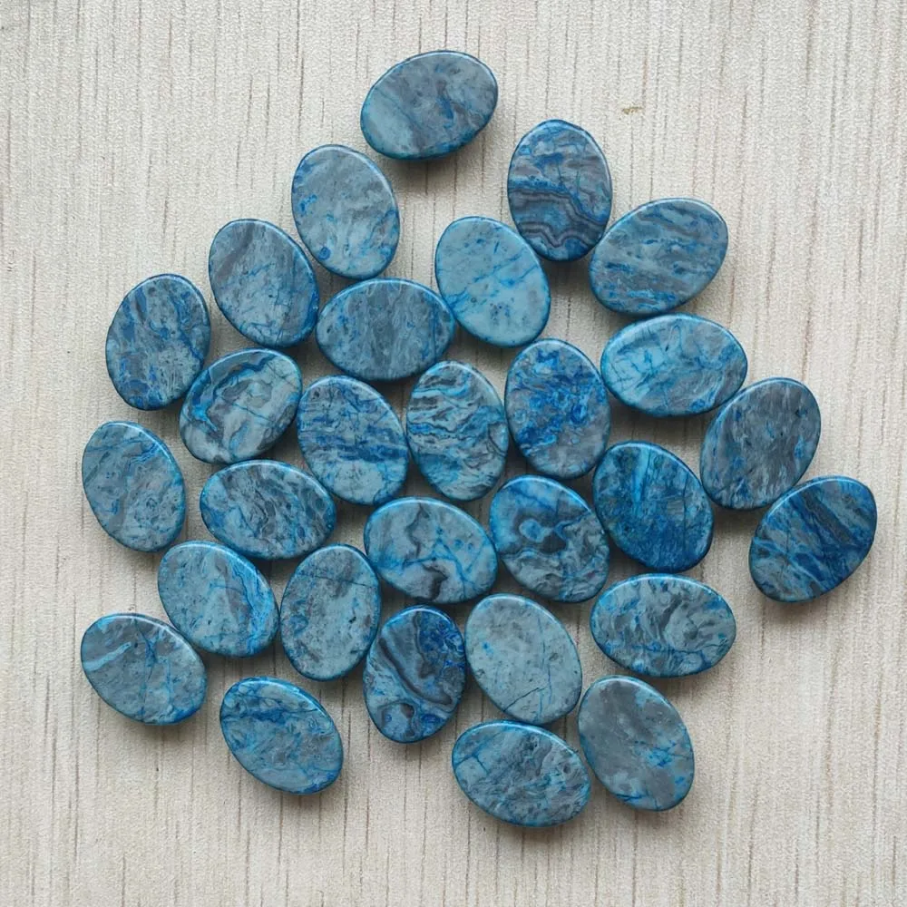 Wholesale 50pcs/lot Fashion good quality natural blue onyx Oval CAB CABOCHON beads 13x18mm for jewelry making free shipping