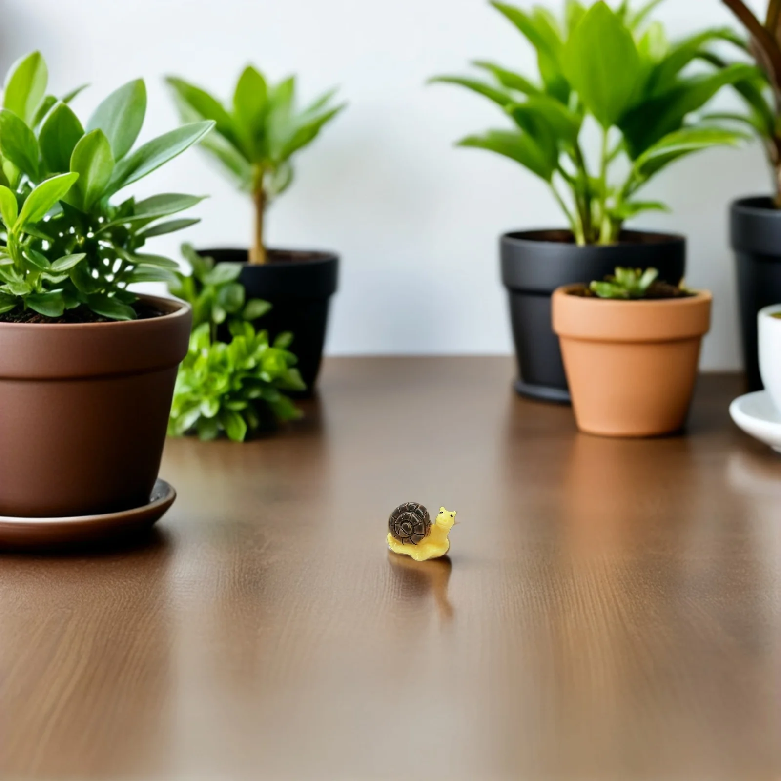 

21Pcs Mini Snail Resin Decor Small Garden Ornament for Bonsai Desktop Window Bookcase Decoration Micro Landscape Accessories