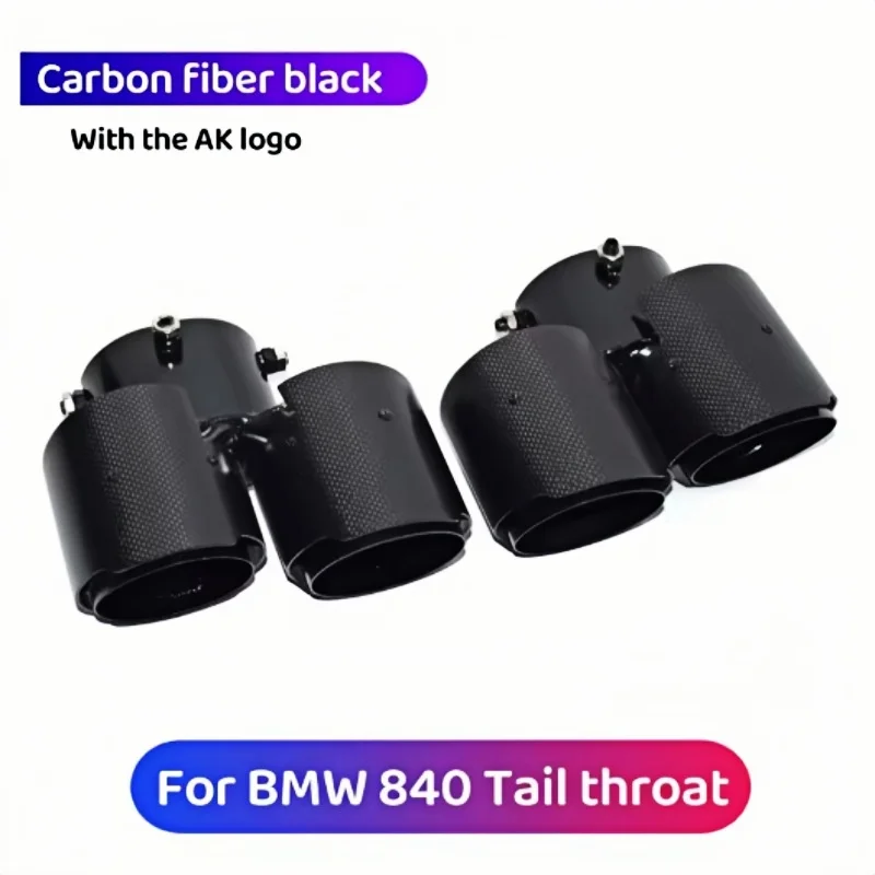 For BMW 8 Series G14 G15 G16 Exhaust Pipes M840i Carbon Fiber Stainless Steel Tailpipe Nozzle Muffler