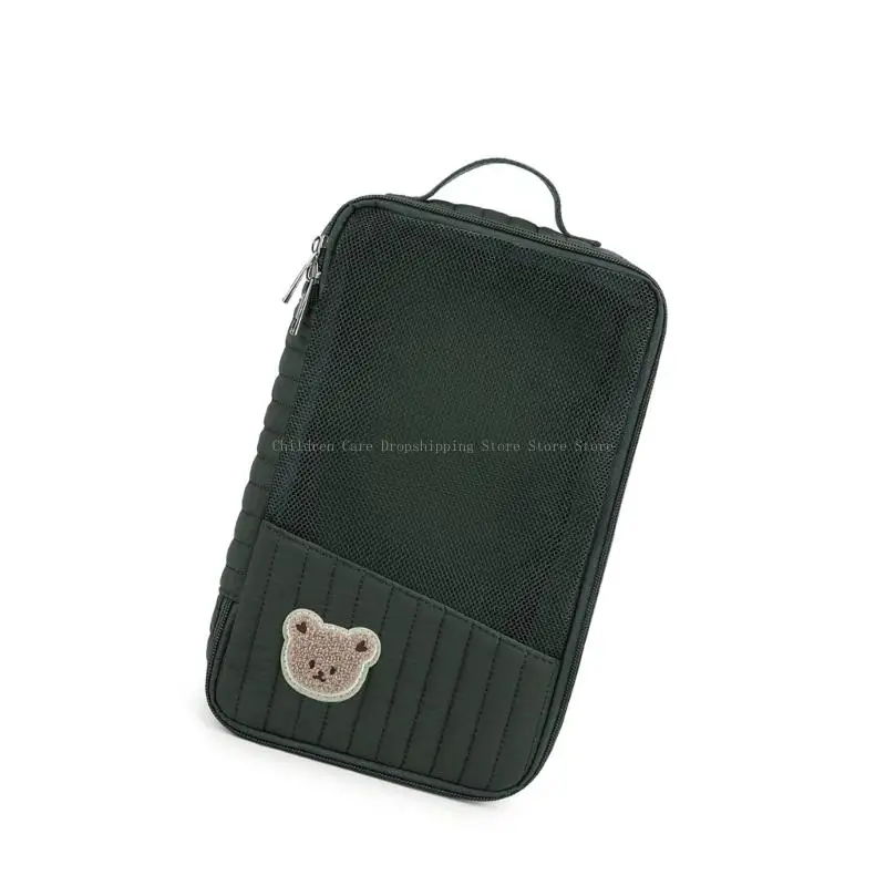 حقيبة تنظيم ملابس الأطفال القطنية للأمهات أثناء السفر وحقيبة يد للتخزين الأساسي #5