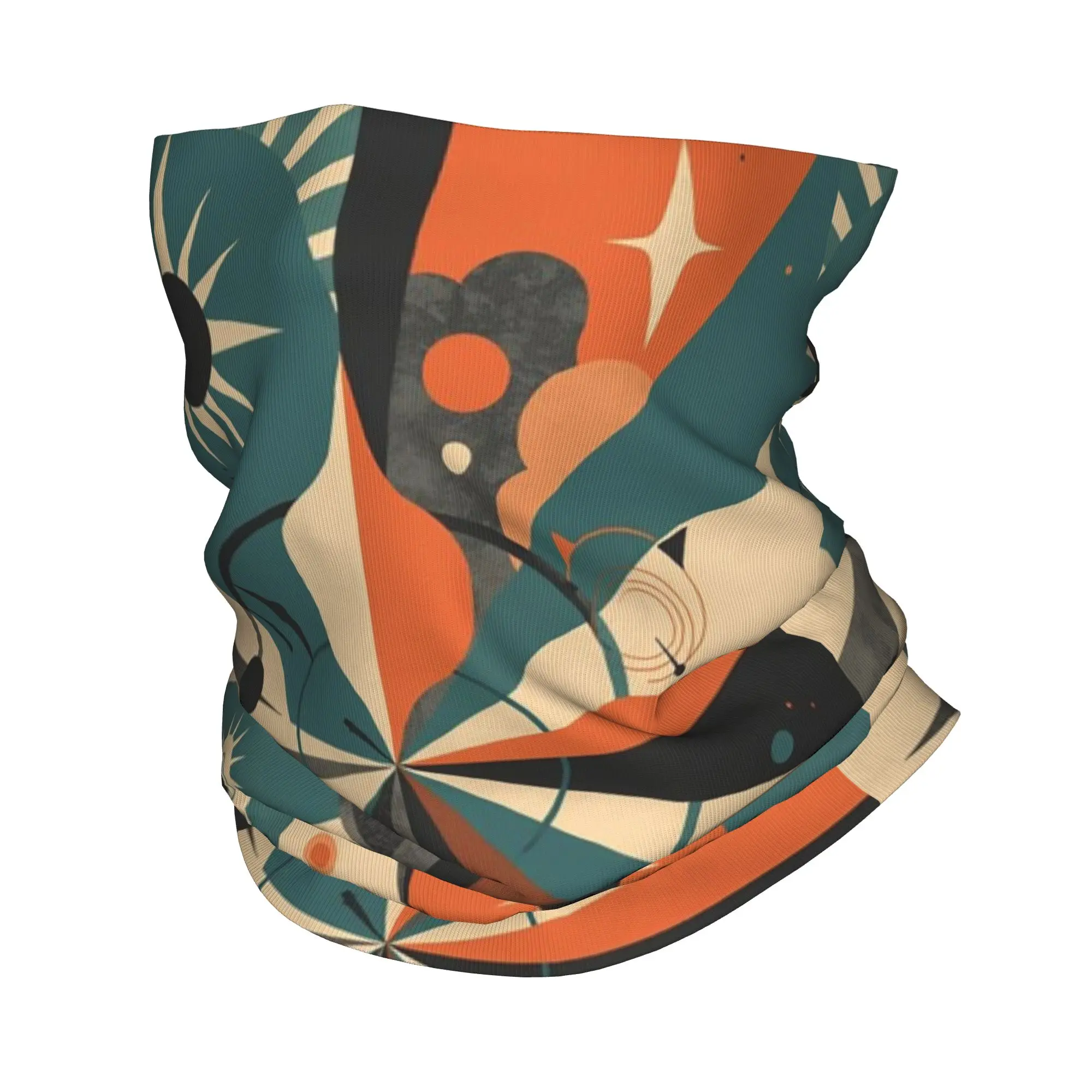 

Абстрактная ретро-бандана с принтом, многофункциональный шарф-повязка на шею, повязка на голову для езды, унисекс, для взрослых